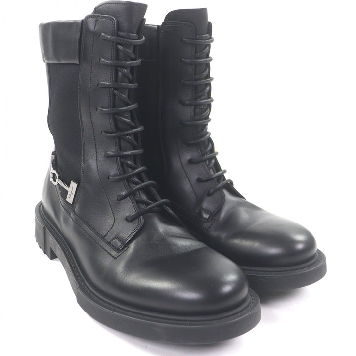 Great Salvatore Ferragamo Ankle boots Gancini Silver Metal Lace-up