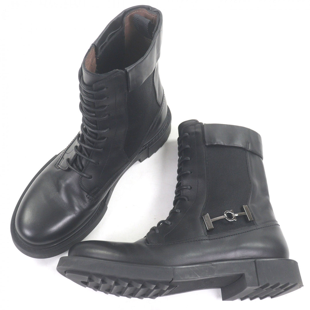 Great Salvatore Ferragamo Ankle boots Gancini Silver Metal Lace-up