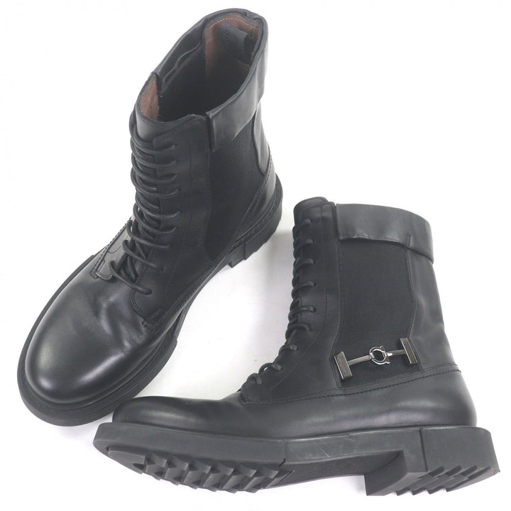 Great Salvatore Ferragamo Ankle boots Gancini Silver Metal Lace-up