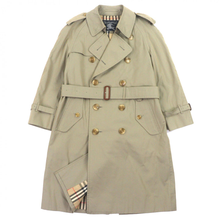 Great Burberrys trench coat Nova check pattern lining jewel beetles cotton mens