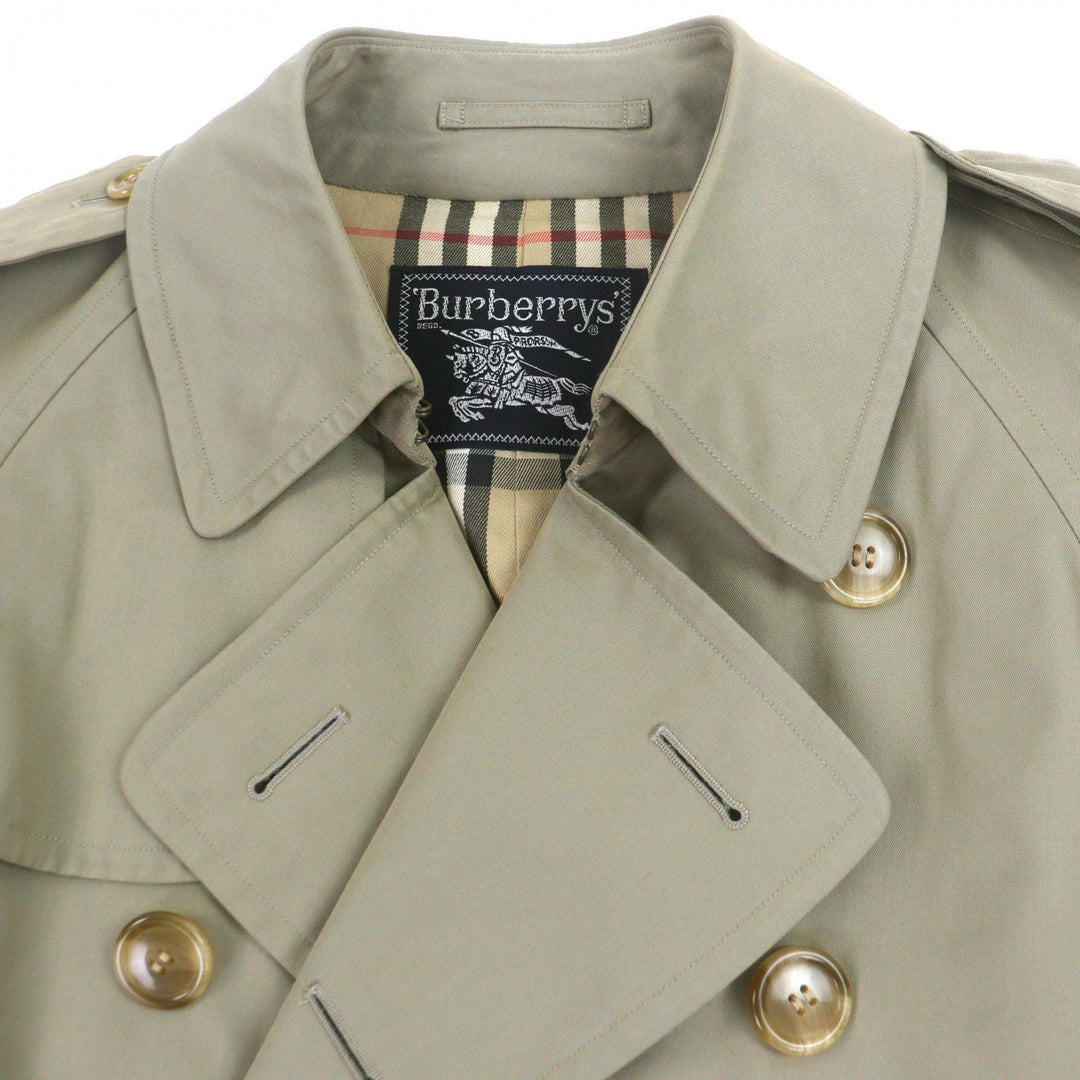 Great Burberrys trench coat Nova check pattern lining jewel beetles cotton mens