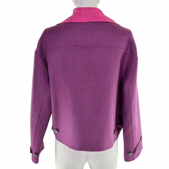 Excellent HERMES Jacket purple cashmere Women 34 3E0207DC