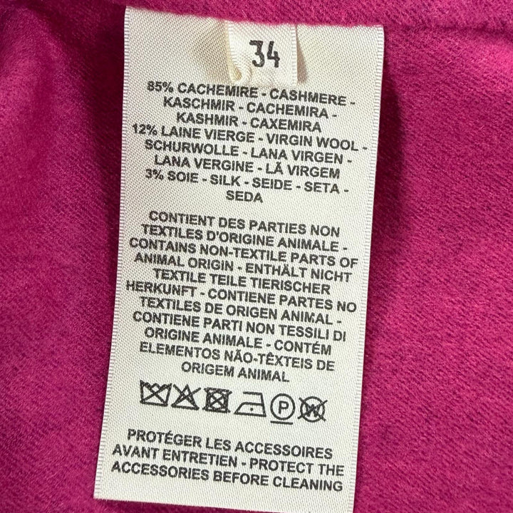 Excellent HERMES Jacket purple cashmere Women 34 3E0207DC