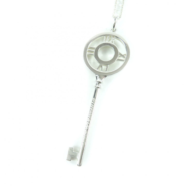 Great TIFFANY&Co. Necklace Atlas key Silver AG925 Women