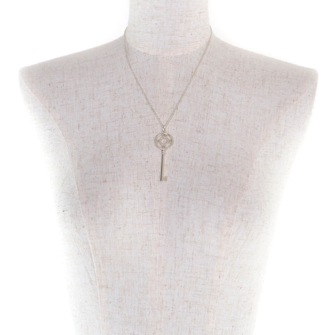 Great TIFFANY&Co. Necklace Atlas key Silver AG925 Women