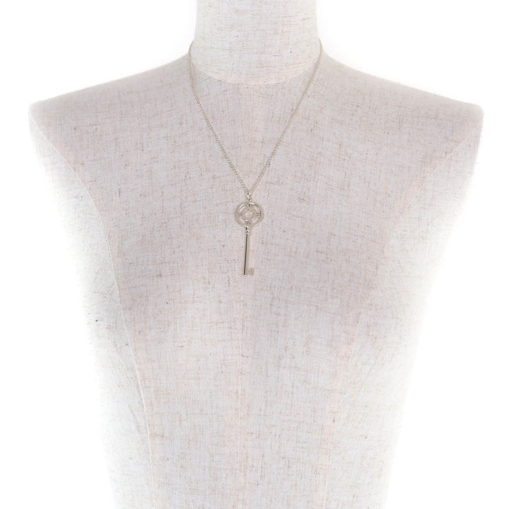 Great TIFFANY&Co. Necklace Atlas key Silver AG925 Women