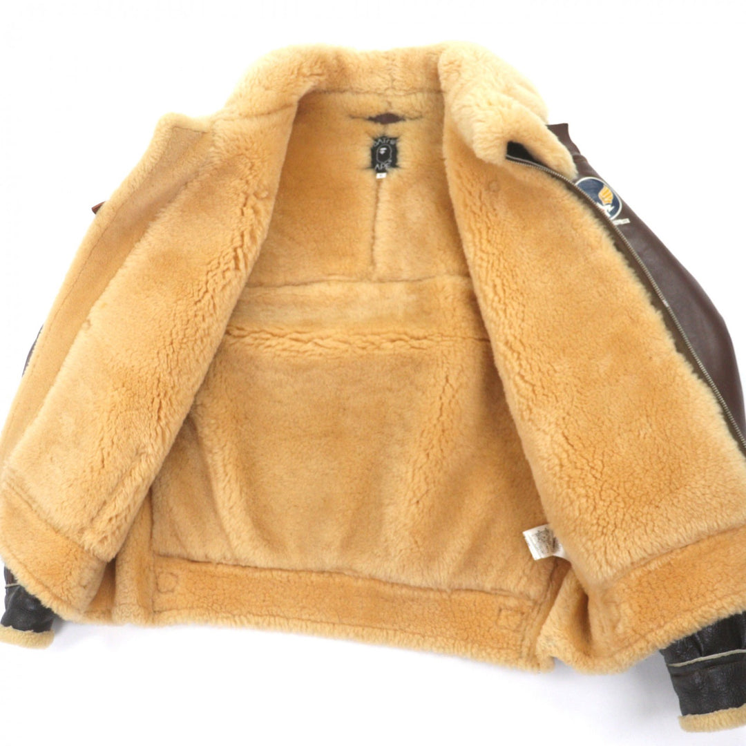 Very Good A BATHING APE THE REAL McCOYS B-3 WorldWar II Model Rare flight jacket