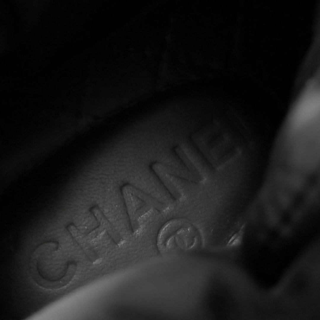 Great CHANEL High cut sneakers COCO Mark fabric black fabric Women 36 G31715