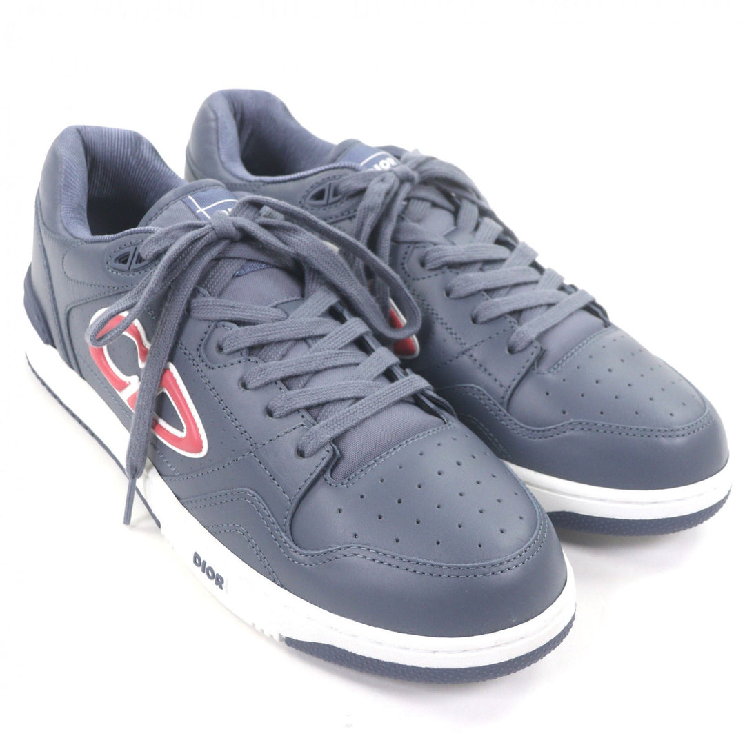 Excellent DIOR STONE ISLAND Low cut sneakers B57 blue leather mens 44