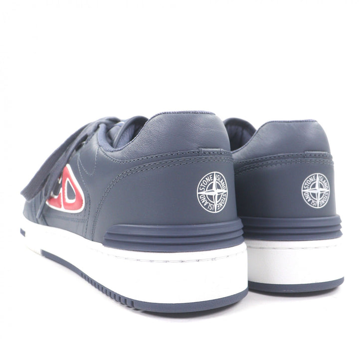 Excellent DIOR STONE ISLAND Low cut sneakers B57 blue leather mens 44