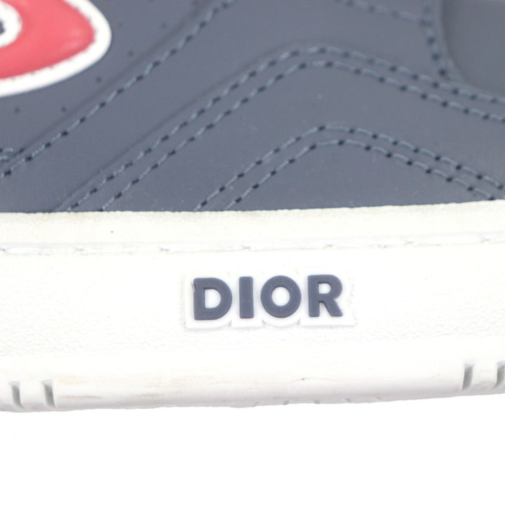 Excellent DIOR STONE ISLAND Low cut sneakers B57 blue leather mens 44