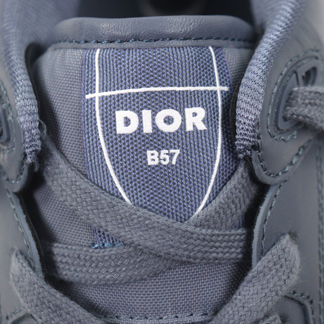 Excellent DIOR STONE ISLAND Low cut sneakers B57 blue leather mens 44