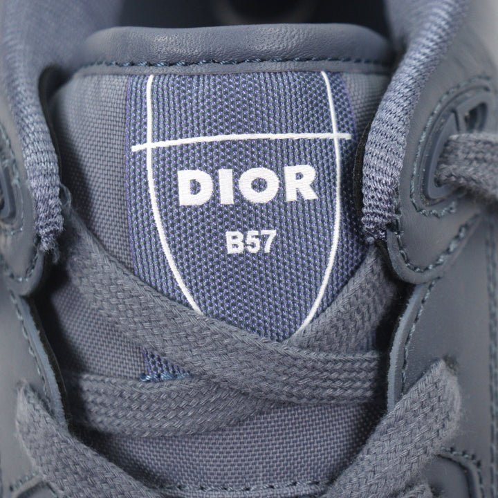 Excellent DIOR STONE ISLAND Low cut sneakers B57 blue leather mens 44