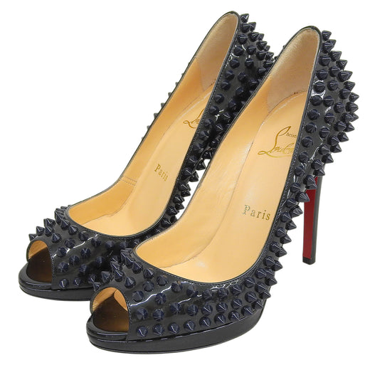 Excellent Christian Louboutin pumps green Patent leather Women 36.5