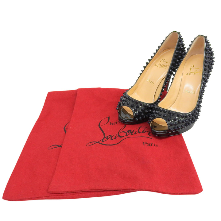 Excellent Christian Louboutin pumps green Patent leather Women 36.5