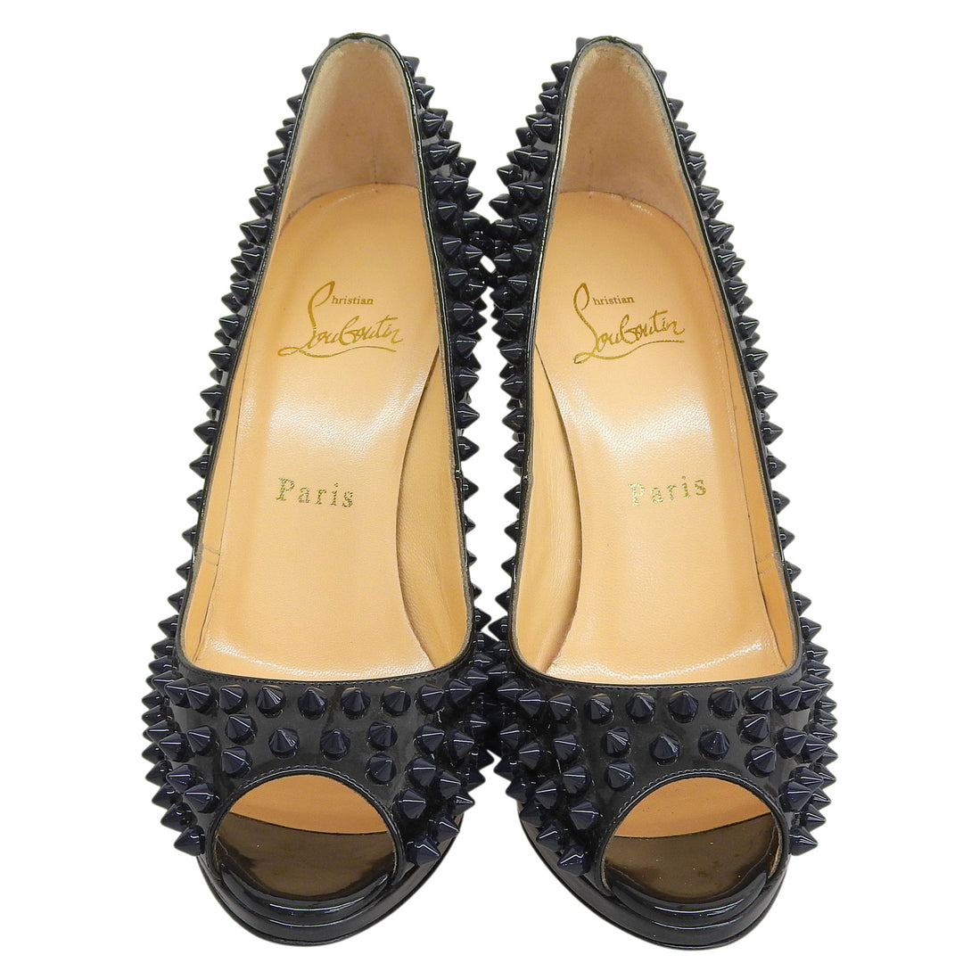 Excellent Christian Louboutin pumps green Patent leather Women 36.5