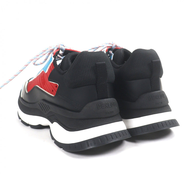 Excellent BERLUTI sneakers GRAVITY Multicolor Unisex black leather mens 4 4781
