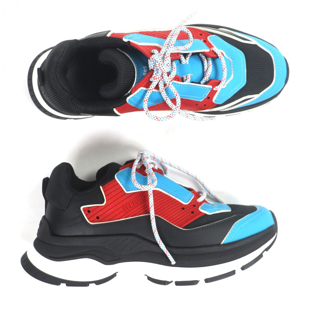 Excellent BERLUTI sneakers GRAVITY Multicolor Unisex black leather mens 4 4781