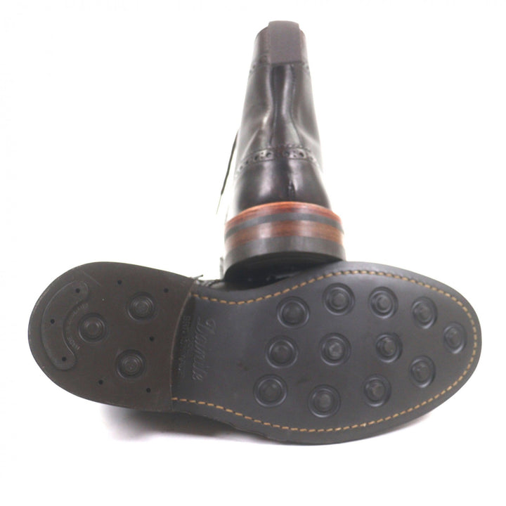 Excellent Tricker's boots Dark brown leather mens 8.5 M7018