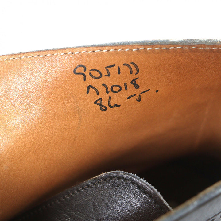 Excellent Tricker's boots Dark brown leather mens 8.5 M7018