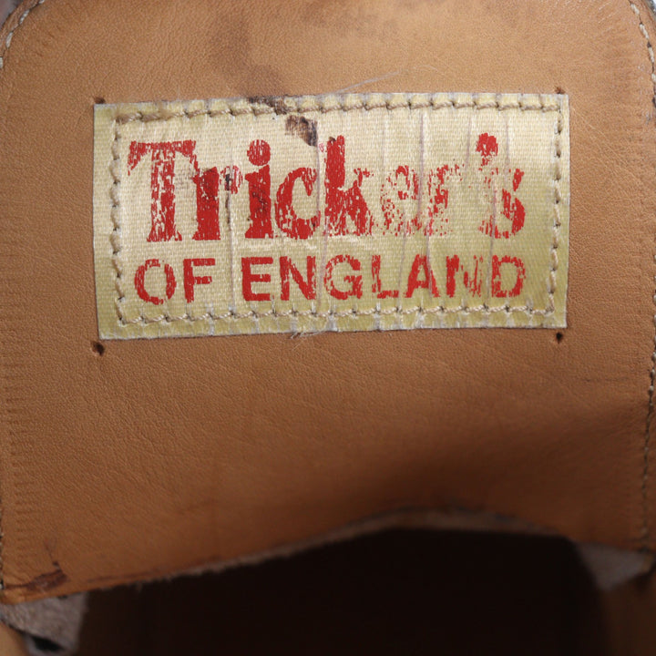 Excellent Tricker's boots Dark brown leather mens 8.5 M7018