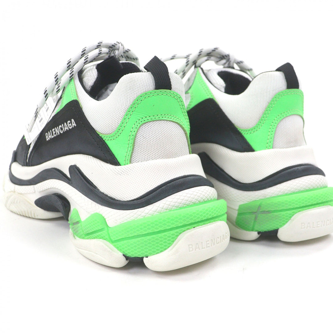 Excellent BALENCIAGA Low cut sneakers Triple S Distressed dad shoes white mesh