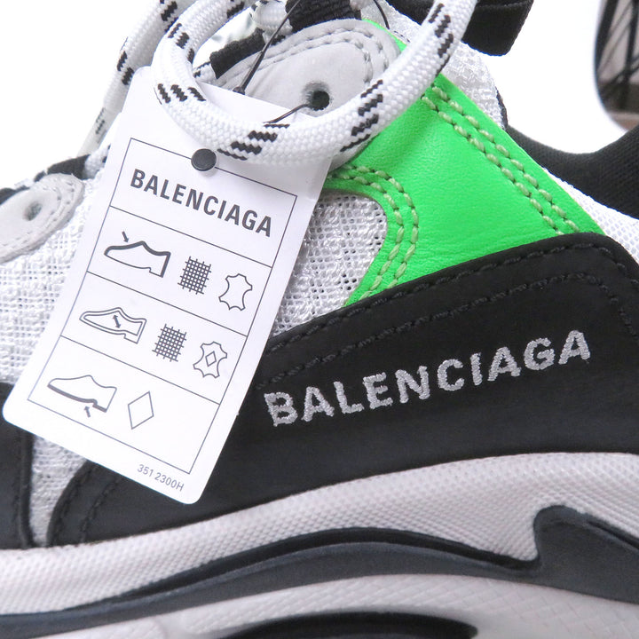 Excellent BALENCIAGA Low cut sneakers Triple S Distressed dad shoes white mesh