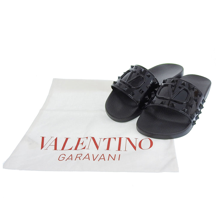 Pristine Valentino Garavani Sandals black rubber mens 40