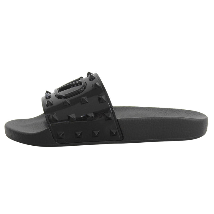 Pristine Valentino Garavani Sandals black rubber mens 40