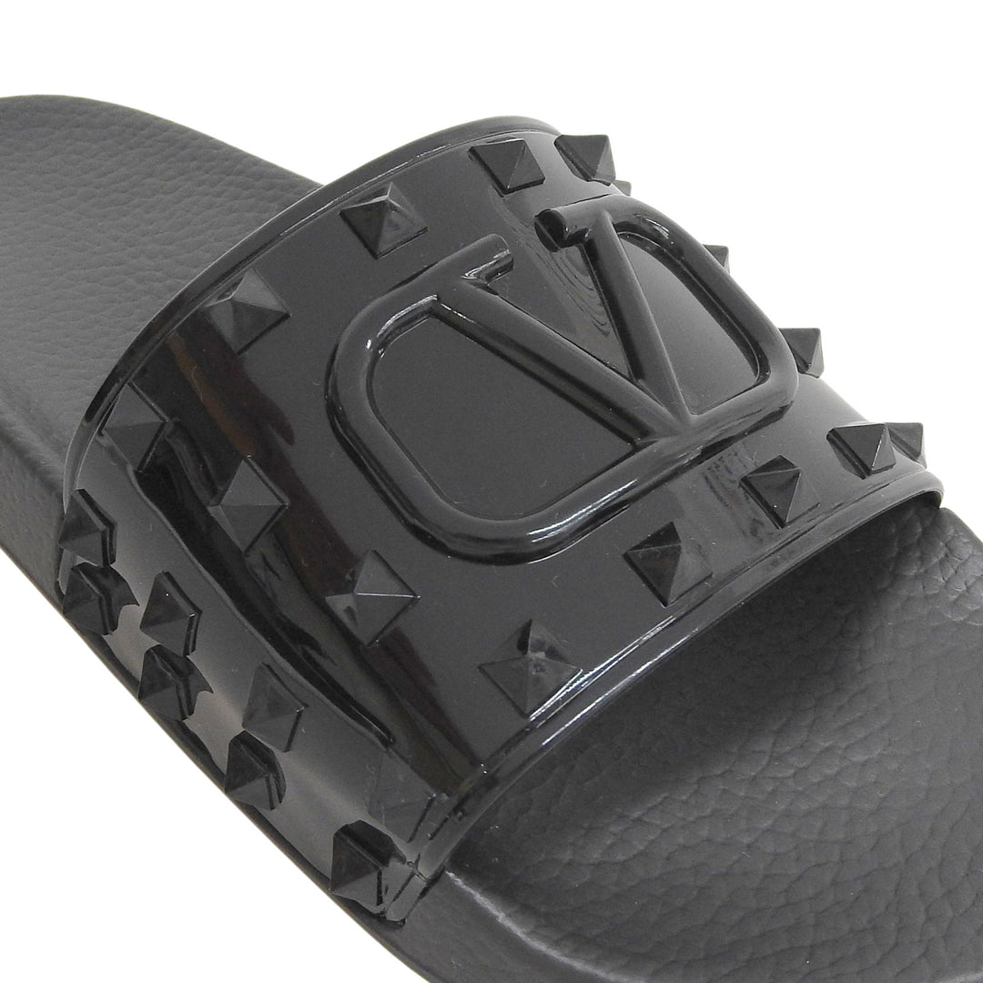 Pristine Valentino Garavani Sandals black rubber mens 40