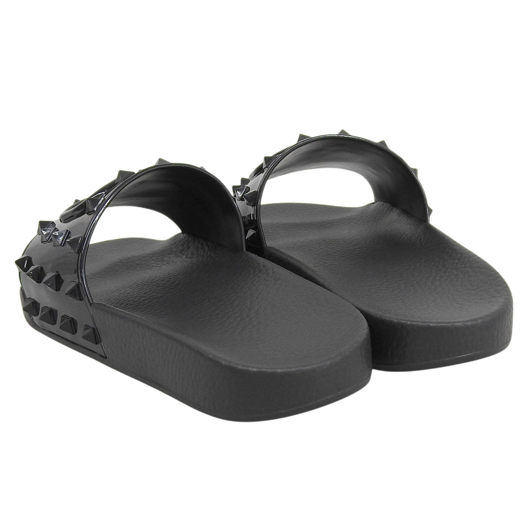 Pristine Valentino Garavani Sandals black rubber mens 40