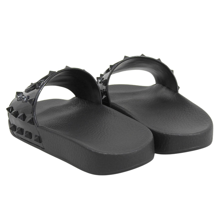 Pristine Valentino Garavani Sandals black rubber mens 40