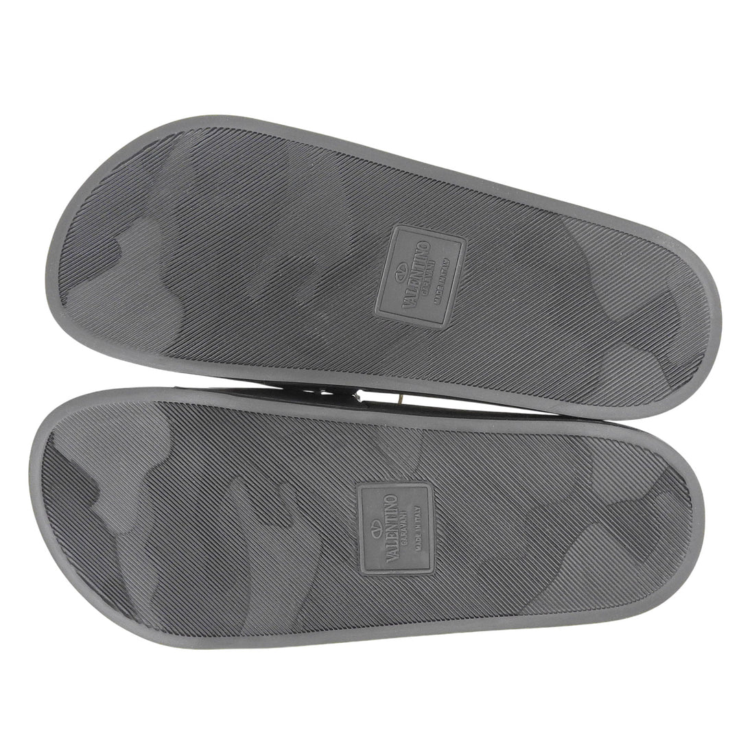Excellent Valentino Garavani Sandals black rubber mens 40 A4100396