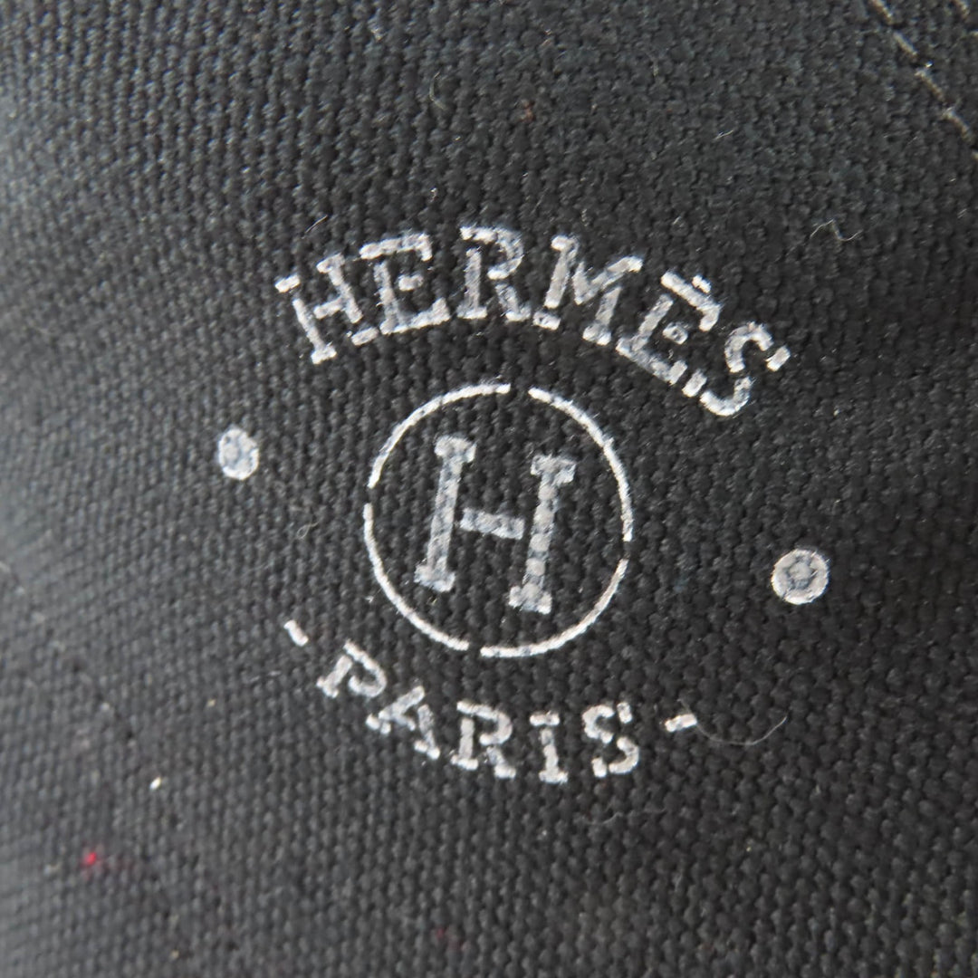 Excellent HERMES High cut sneakers Itineraire canvas black canvas Women 36