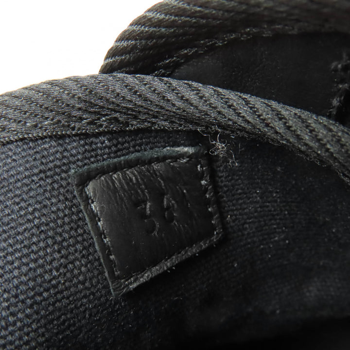 Excellent HERMES High cut sneakers Itineraire canvas black canvas Women 36