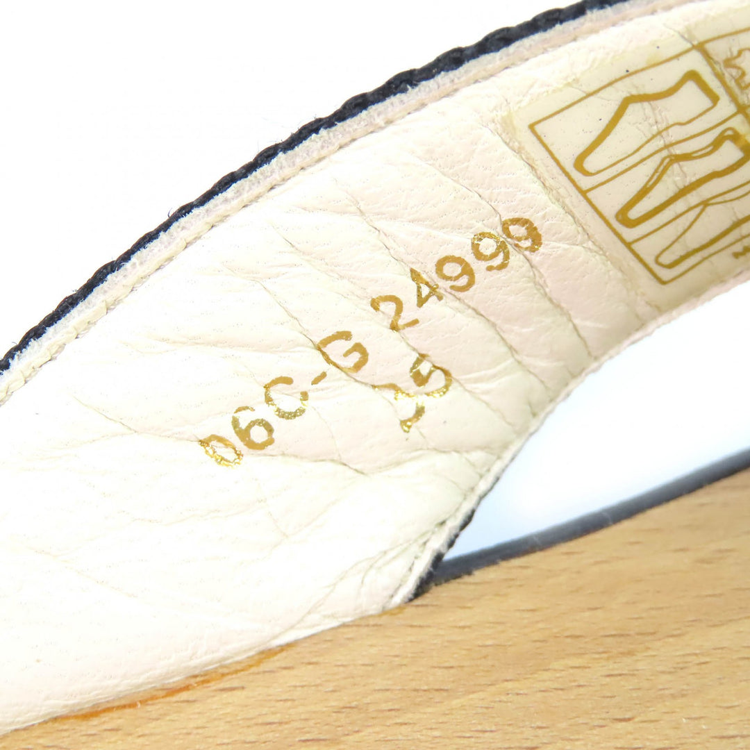 Great CHANEL ENTRE DOIGTS COCO Mark Wood Thong Sandals Beach Sandals 35 G24999