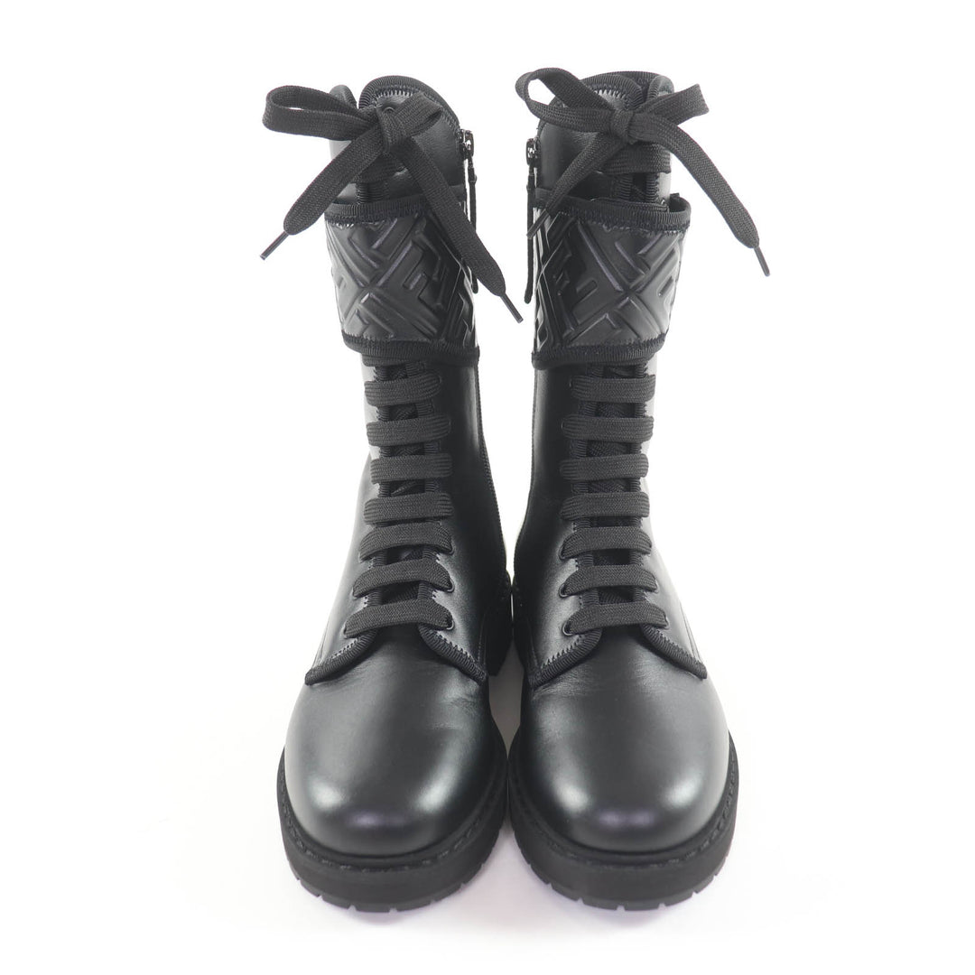 Pristine FENDI short boots black leather Women 36