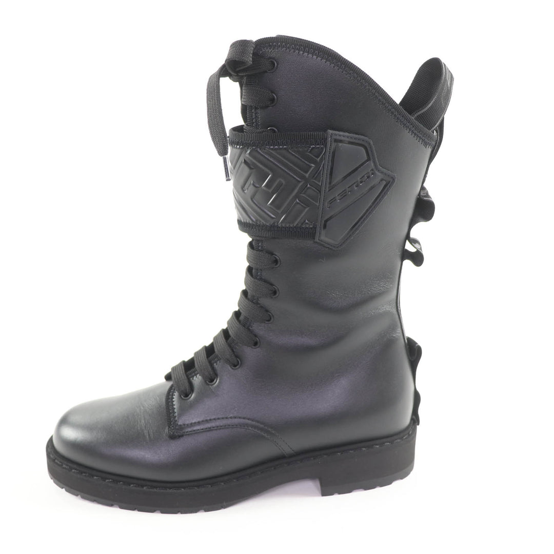 Pristine FENDI short boots black leather Women 36