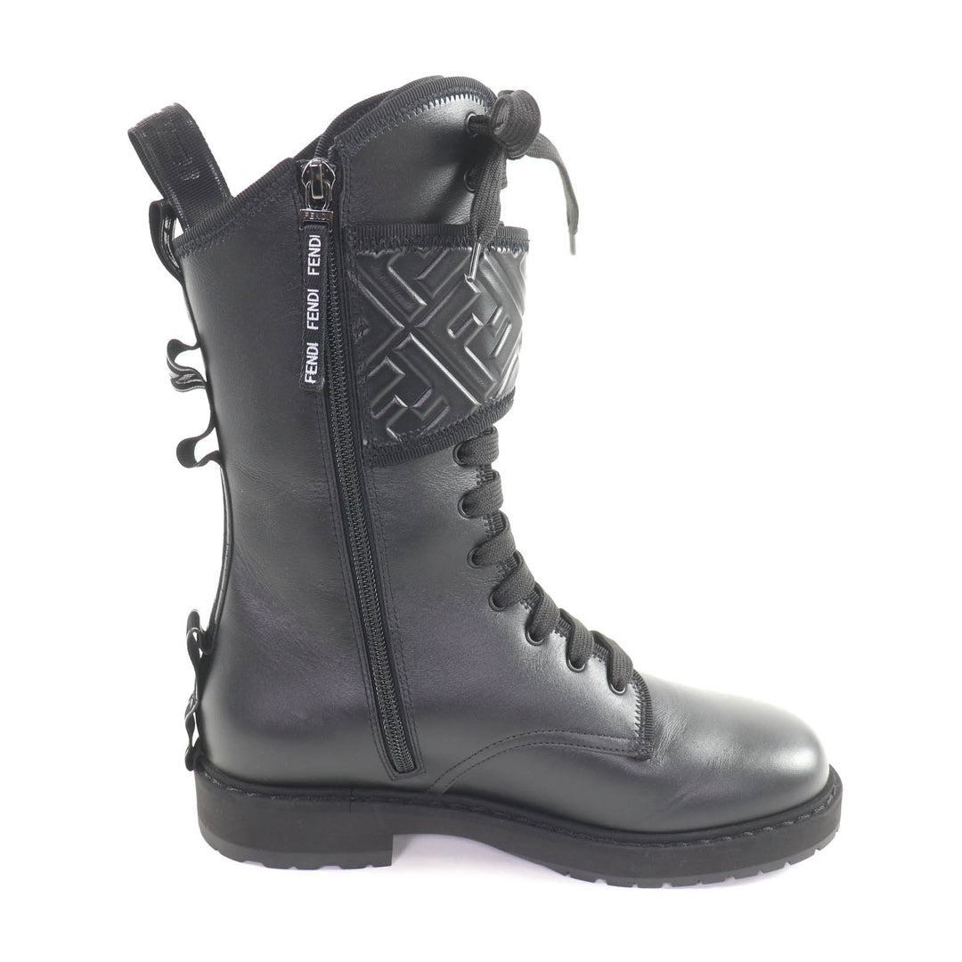 Pristine FENDI short boots black leather Women 36