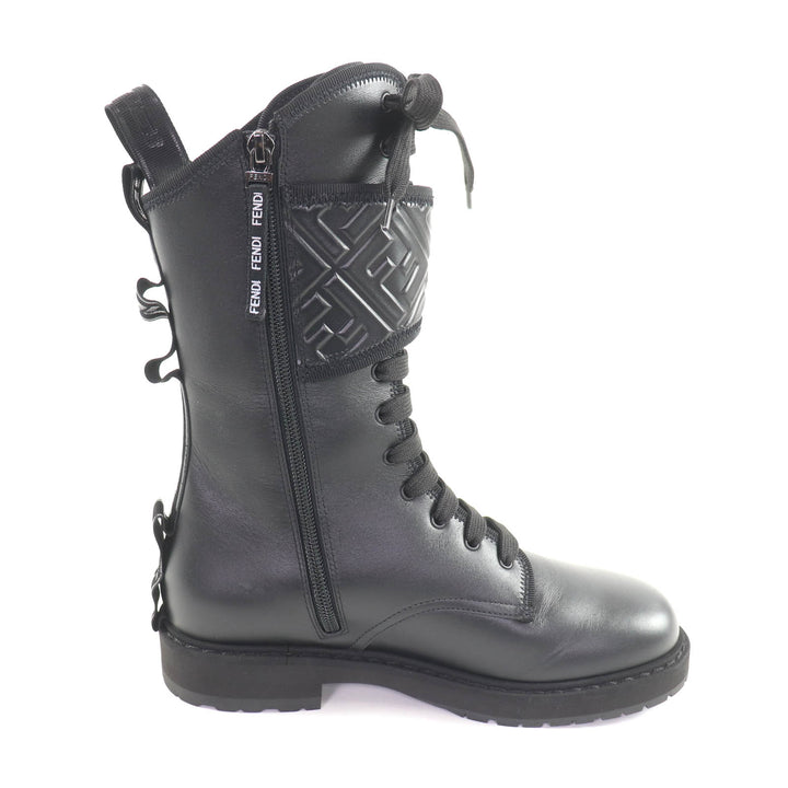Pristine FENDI short boots black leather Women 36