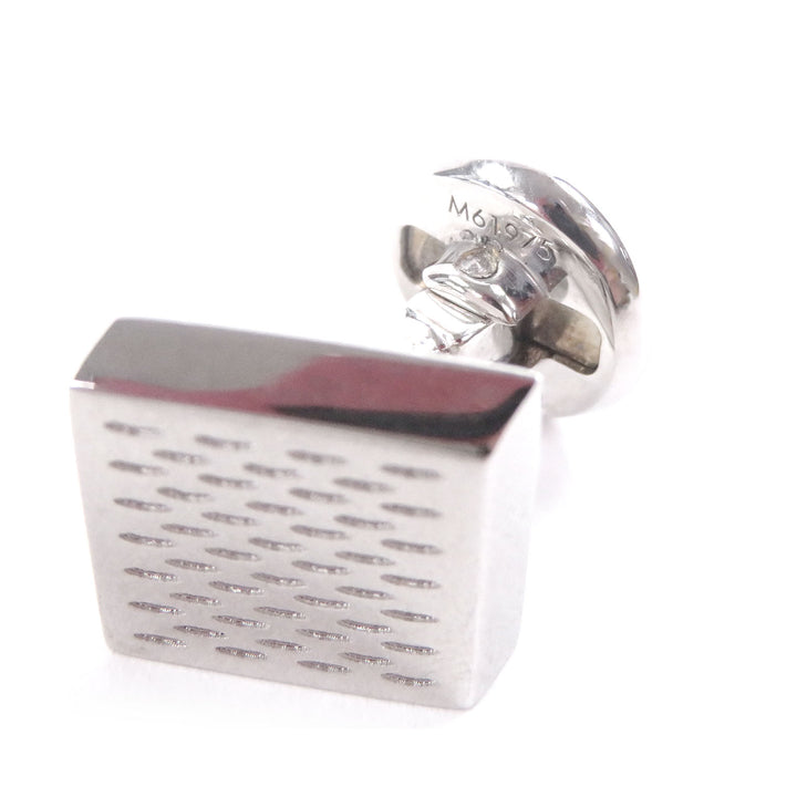Excellent LOUIS VUITTON Cufflinks cufflinks Damier Heritage Logo Square Silver
