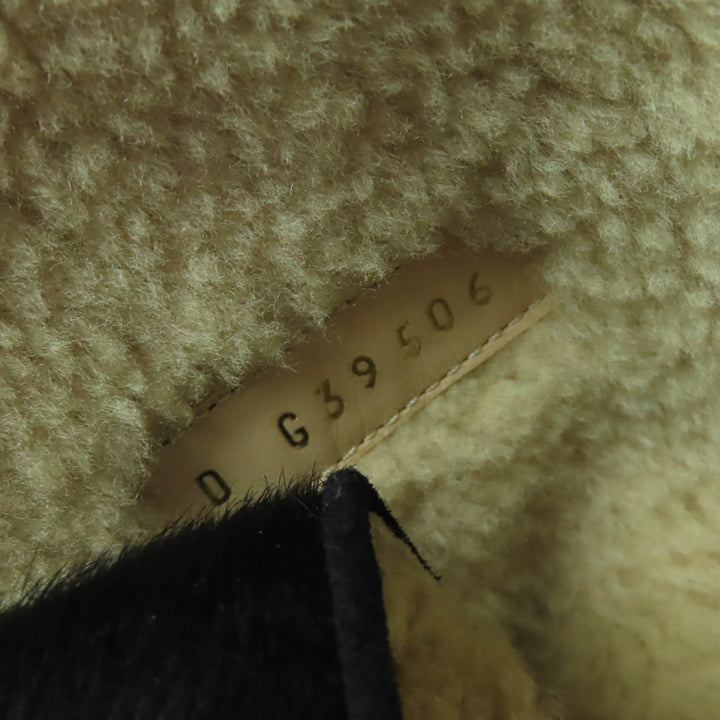 Excellent CHANEL short boots COCO Mark Leg Warmers black Harako 38.5 22B G39506