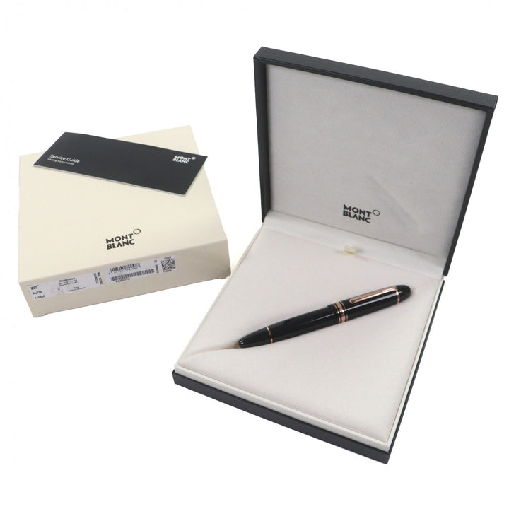 Excellent MONTBLANC fountain pen Meisterstück 149 white star black 14K mens