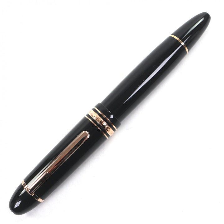 Excellent MONTBLANC fountain pen Meisterstück 149 white star black 14K mens