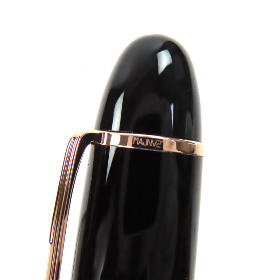 Excellent MONTBLANC fountain pen Meisterstück 149 white star black 14K mens