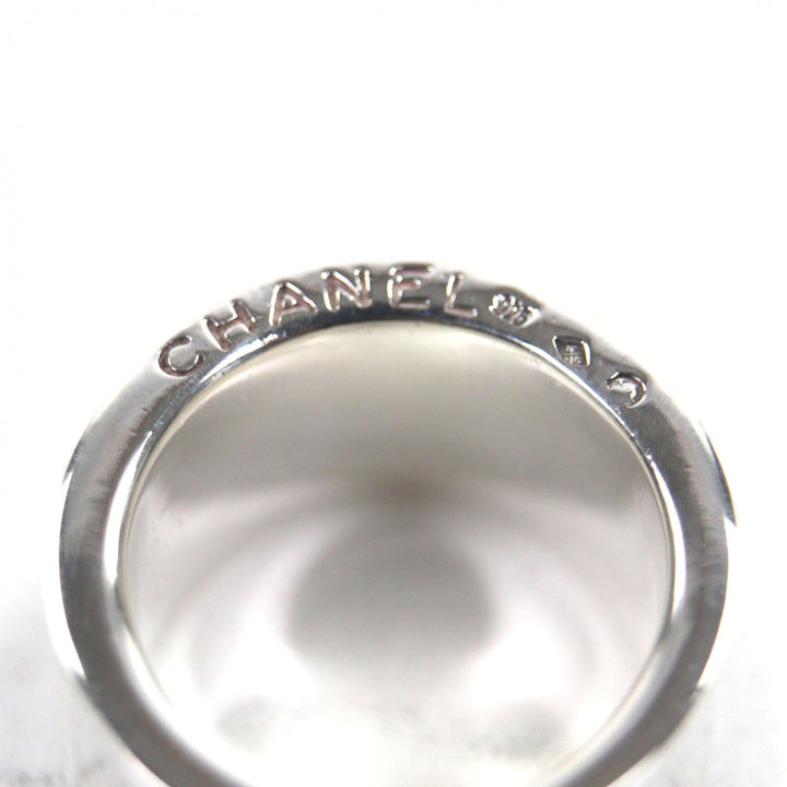 Excellent CHANEL Ring Logo engraving Silver 925 mens