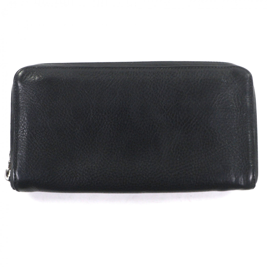 Excellent CHROME HEARTS Purse black leather mens