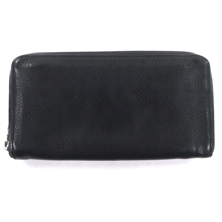 Excellent CHROME HEARTS Purse black leather mens