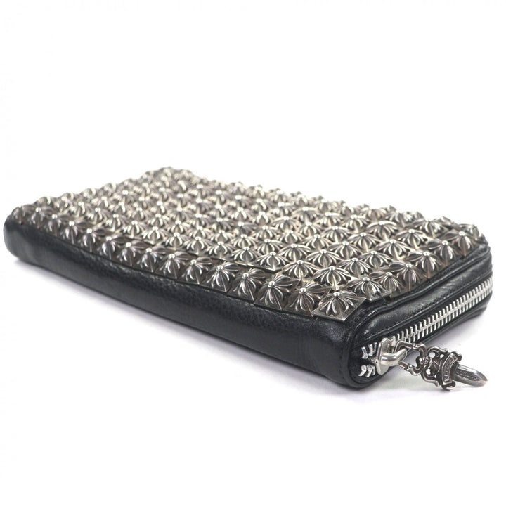 Excellent CHROME HEARTS Purse black leather mens