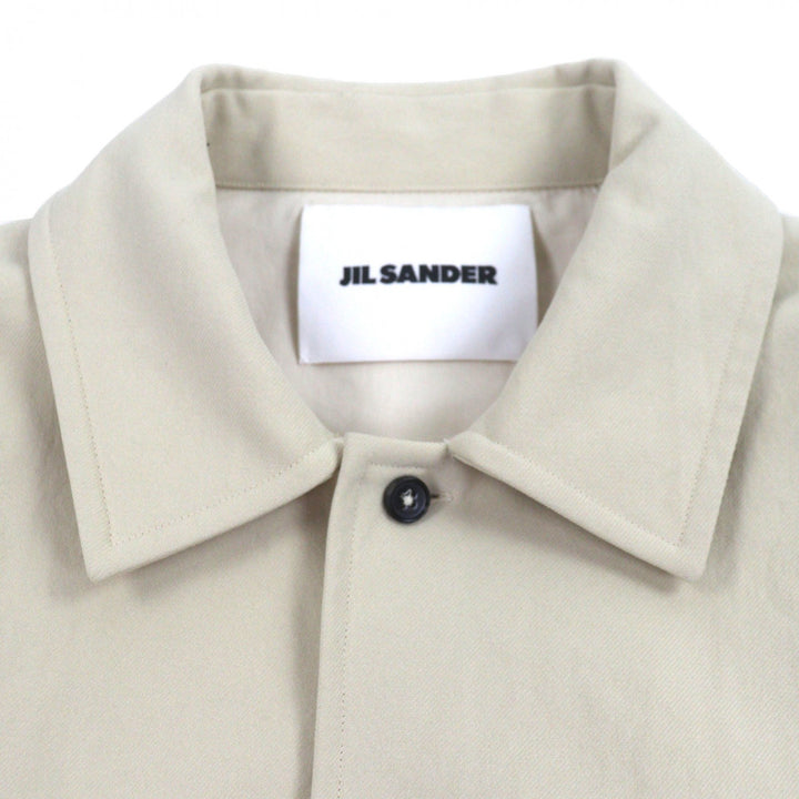 Excellent JIL SANDER Long sleeve shirt beige polyester mens 37 JSMR743339